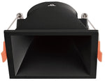 Supporto quadrato per faretto GU10 da incasso 83x83mm nero 6972538049810 2027000 EL2002
