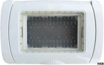Placca Idrobox IP55 13x8.5cm 3 posti Bianco compatibile Matix