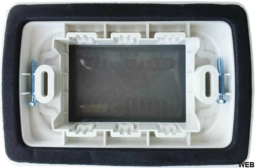 Placca Idrobox IP55 13x8.5cm Bianco compatibile Matix S5003B 6970597465749