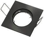 Supporto quadrato per faretto da incasso 80x80 nero 6972538045690 2012940 EL2071