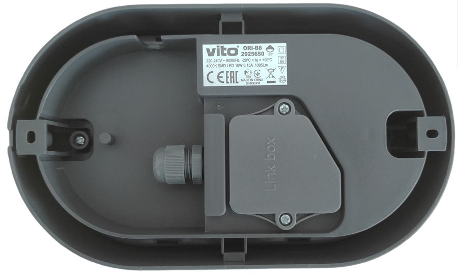 Lampada applique da esterno IP65 15W 1260Lm 4000K luce naturale 6972538043443 2025650 EL209