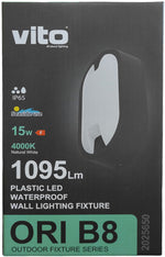 Lampada applique da esterno IP65 15W 1260Lm 4000K luce naturale 6972538043443 2025650 EL209
