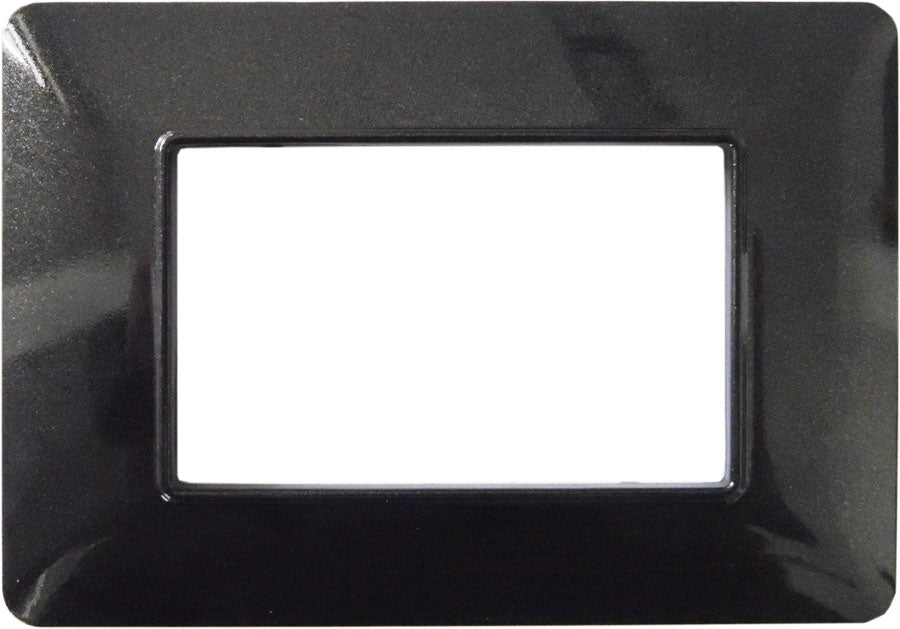 Placca in tecnopolimero 3P nero bistrò compatibile Matix