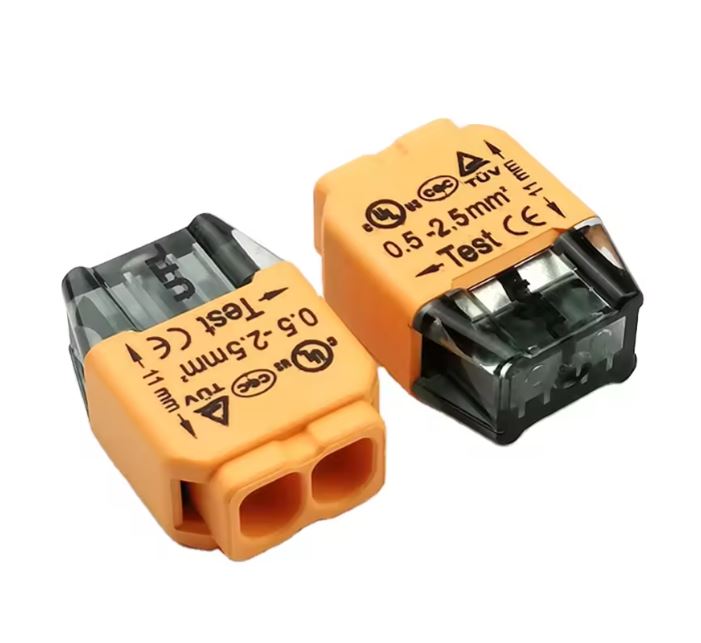 Morsettiera in plastica 2 poli 24A 300V 0,5-2,5mm
