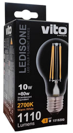 Lampadina LED filament A60 E27 10W 2700K luce calda 1110 lm 1518200 6972538042033 EL2131