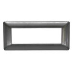 Placca 7 posti grigio scuro compatibile Bticino Matix 0793541333415 M8007 T-11 EL2209