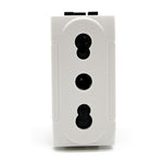 Presa bivalente 10-16A 250V compatibile Living International 6970597466326 818B/Int-Lgt Compatibile Living International EL2230