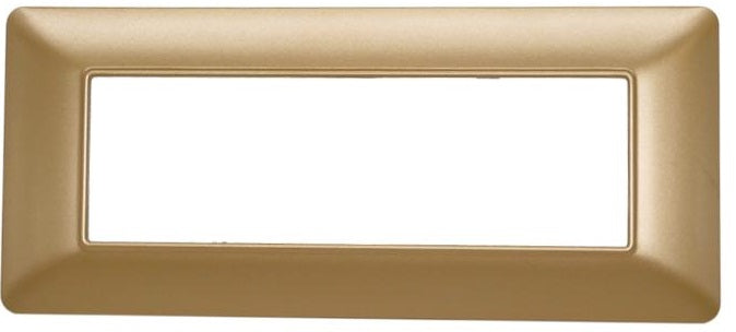 Placca in tecnopolimero 6P oro compatibile Matix