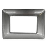 Placca 3 posti grigio scuro compatibile Bticino Matix  M8003 T-11 0793541333095 EL2256