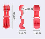 Morsetto di collegamento per filo a T rosso 100pz T1 EL2260
