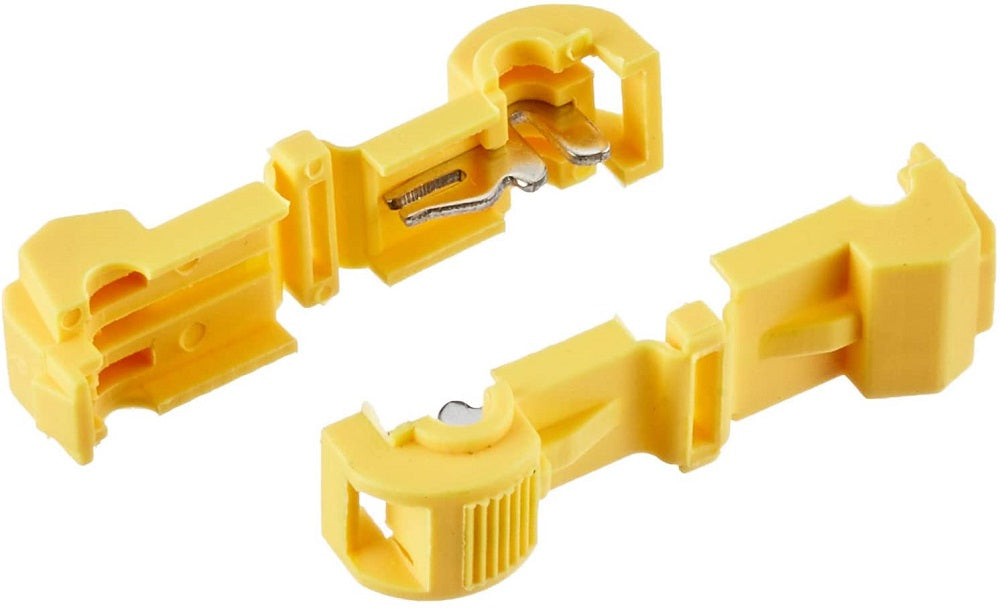 Morsetto di collegamento per filo a T giallo 100pz