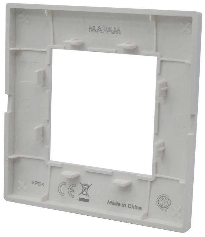 Placca 2 posti testa di moro Soft Touch compatibile Vimar Plana