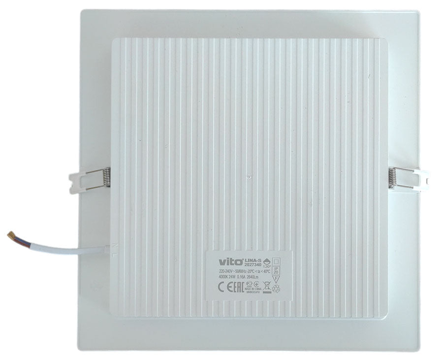 Pannello LED quadrato da incasso 280*280 24W 4000K luce naturale 6970233831068 2027340 EL2271