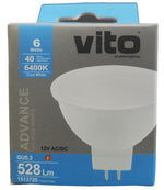 Lampadina LED GU5.3 MR16 6W 528Lm 6400K luce fredda 12VDC  6970233832713 1513720 EL2272