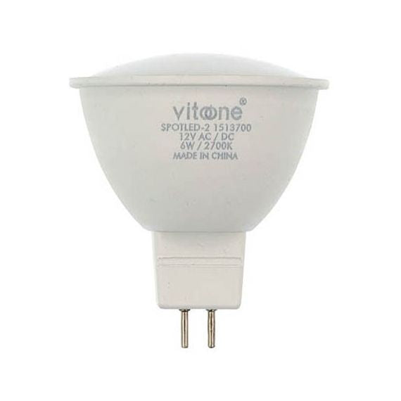 Lampadina LED GU5.3 MR16 6W 528Lm 6400K luce fredda 12VDC