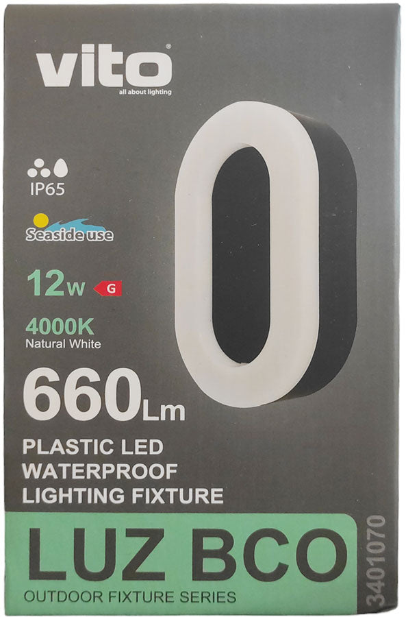Plafoniera LED da esterno IP65 12W 660lm 4000k luce naturale 6970233831532 3401070 EL2273