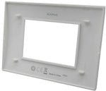 Placca 3 posti bianca Soft Touch compatibile Living International