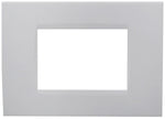 Placca 3 posti bianca Soft Touch compatibile Living International