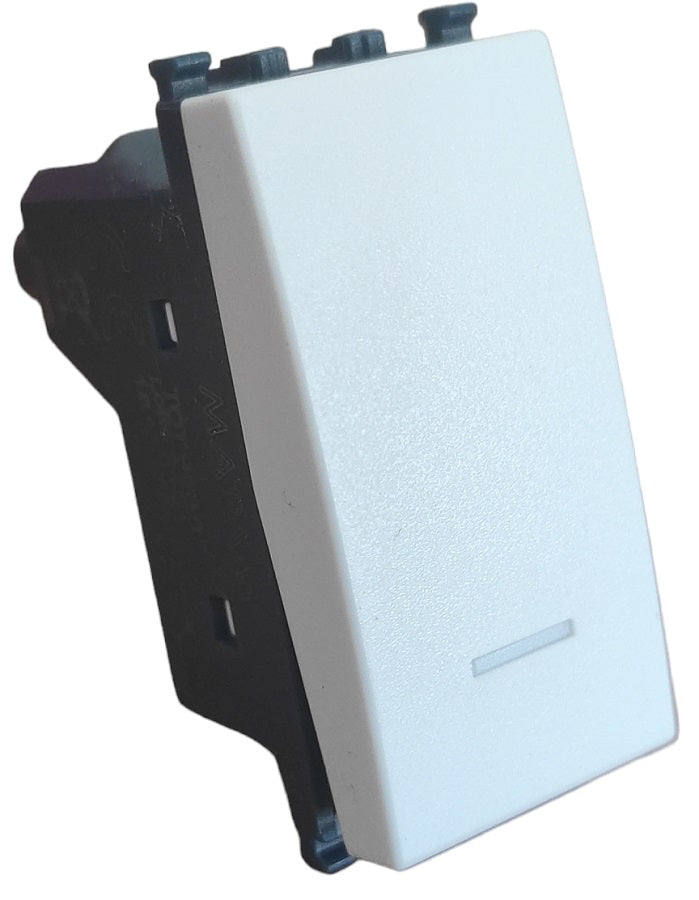 Deviatore bianco con spia compatibile Vimar Arké 0793541339981 963B EL224
