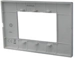 Placca 3 posti nera Soft Touch compatibile Vimar Plana
