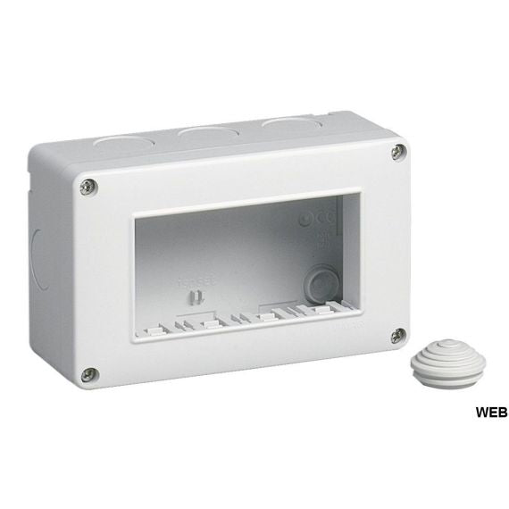 Box 4 moduli 12x8cm bianco compatibile Living International