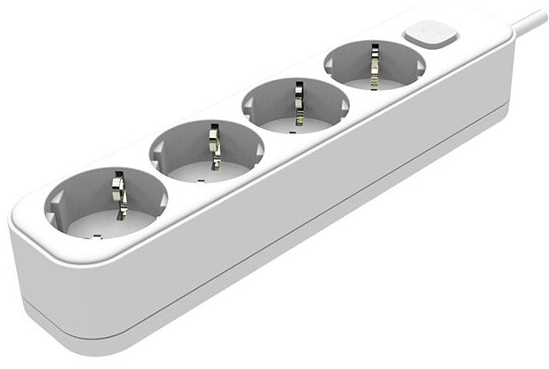 Multipresa schuko 4 posti con interruttore 6970233832287 8002400 EL2301