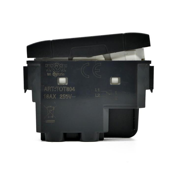 Invertitore unipolare 16A-250V nero compatibile Living International 6970597460232 804N/Int-Lgt Bticino Living International  EL2304
