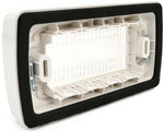 Placca idrobox IP55 4 posti bianca compatibile Vimar Plana 6970597465725 S6004B EL2321