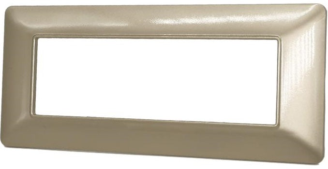 Placca in tecnopolimero 6P champagne compatibile Matix 6970311027598 8007-07 6P Champagne/Mtx EL2328 Bticino Matix
