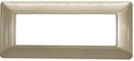 Placca in tecnopolimero 6P champagne compatibile Matix
