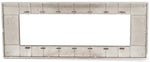 Placca in tecnopolimero 7 posti color rame compatibile Vimar Plana  6970597464544 6007-14 EL2329