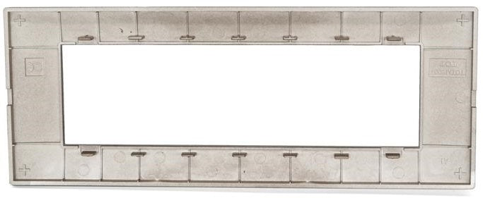 Placca in tecnopolimero 7 posti color rame compatibile Vimar Plana  6970597464544 6007-14 EL2329