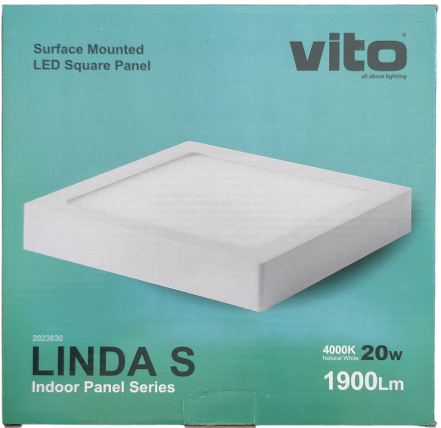Pannello LED da parete quadrato 210x210 20W 1900Lm luce naturale 6970233835943 2023830 EL233