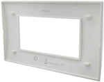 Placca 4 posti bianca Soft Touch compatibile Living International