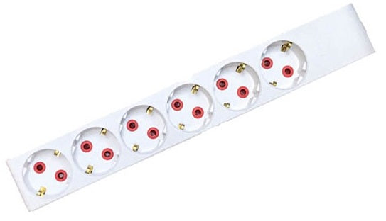 Multipresa Scuko senza cavo 6 posti bianca 8698553613543  8002080 EL2334