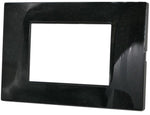 Placca 3 posti 3P nero/glitter tecnopolimero compatibile Vimar 6970597464223  6003-19 3P Nero Glitter/Vmr-Pln Vimar Plana EL2402