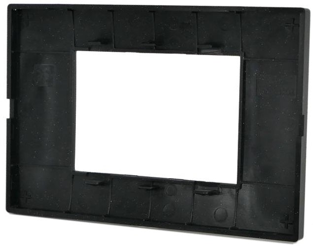 Placca 3 posti 3P nero/glitter tecnopolimero compatibile Vimar 6970597464223  6003-19 3P Nero Glitter/Vmr-Pln Vimar Plana EL2402