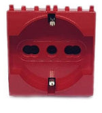 Presa schuko per segnalzione linea dedicata/emergenza rosso compatibile Vimar 6970597469044 615R/Vmr-Pln Vimar Plana EL2404