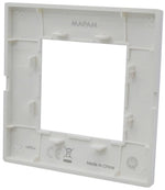 Placca 2 posti nera Soft Touch compatibile Vimar Plana