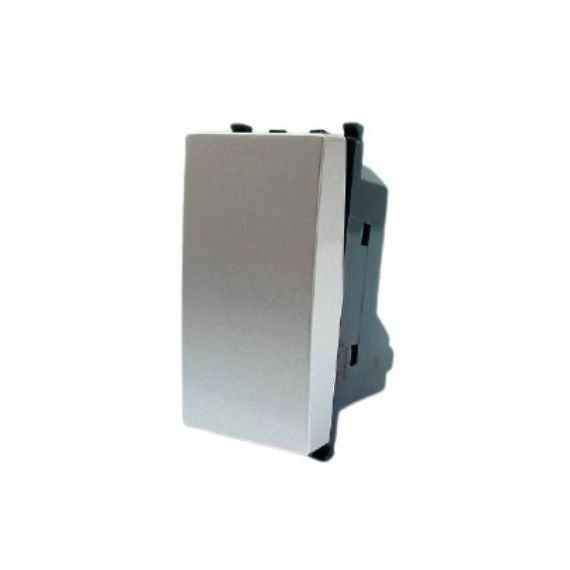 Pulsante grigio 10A 250V compatibile Vimar Plana