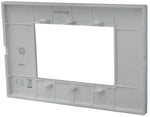 Placca 3 posti bianca Soft Touch compatibile Vimar Plana