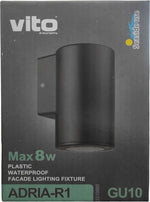 Lampada applique da esterno GU10 Φ76x148x99mm IP54 6972538044303 3230600 EL2456