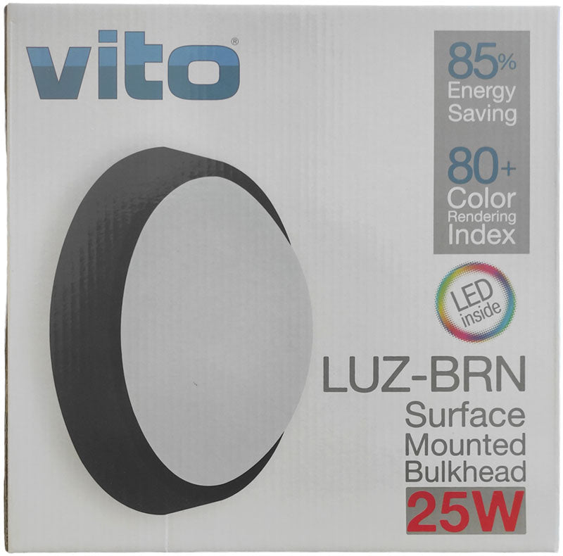 Plafoniera da esterno 25W 1700lm 4000K luce naturale IP65 Vito 6972538043481 3401010 EL2466