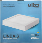 Pannello LED da parete quadrato 210x21020W 2000Lm luce fredda 6970233835950 2023840 EL247