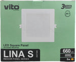 Pannello LED quadrato da incasso 110*110mm 6W 4000K luce naturale 6970233830504 2027280 EL2510