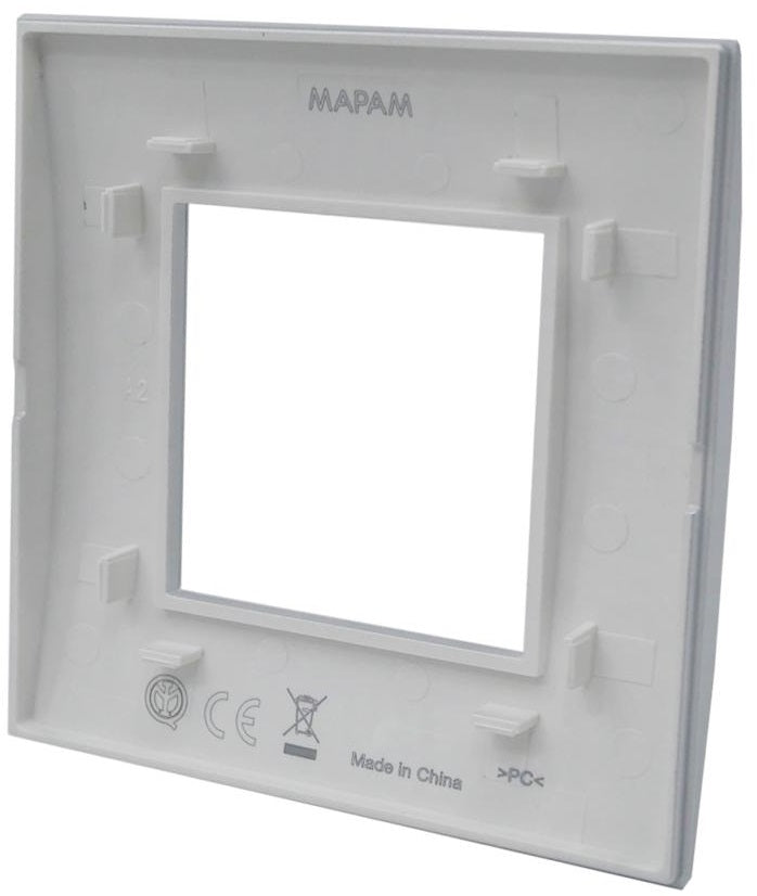 Placca 2 posti argento Soft Touch compatibile Living International