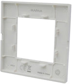 Placca 2 posti argento Soft Touch compatibile Vimar Plana