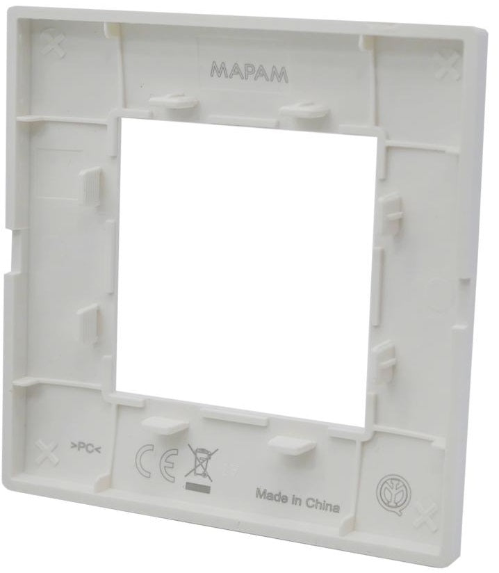 Placca 2 posti argento Soft Touch compatibile Vimar Plana