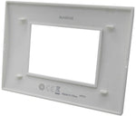 Placca 3 posti testa di moro Soft Touch compatibile Living International