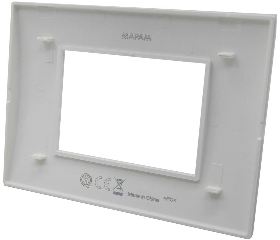 Placca 3 posti testa di moro Soft Touch compatibile Living International